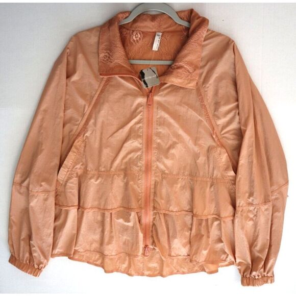 FP Movement OB1132530 Women's Sz M Muted Orange/Apricot Namaslay Jacket - Picture 7 of 8
